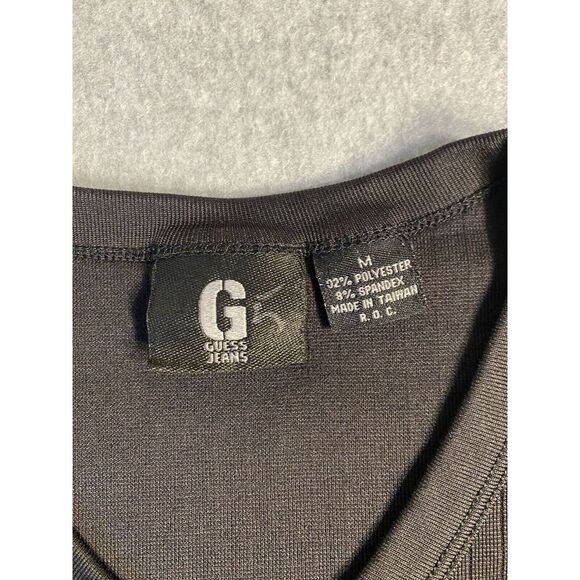 Guess Shirt Men's Medium Black Geometric Short Sleeve Pullover‎ Tee - Picture 2 of 6